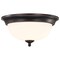 Nuvo Center Lock 13 Inch LED Flush Mount, 19 Watt, 3000K, Mahogany Bronze Finish, Frosted Glass 62/1558 - alternate 6